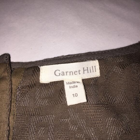 Garnet Hill Women's Dress Brown size 10 - Picture 2 of 9